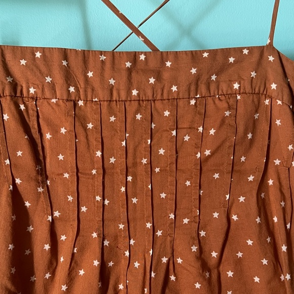 Marc Jacobs Rust and Cream Star Print Dress - Picture 1 of 8